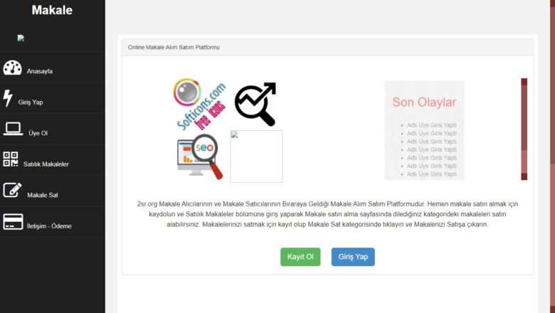  PHP EmyaSoft Makale Alım Satım Scripti [ÖZEL]