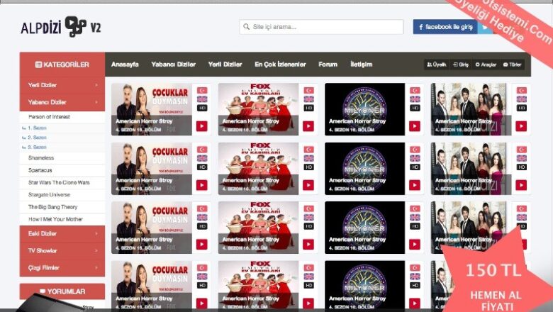  Alp Dizi Scripti v2 – PHP Tema Ücretsiz