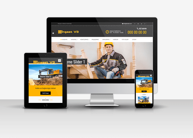  PHP Admin Panelli İnşaat v3 Scripti