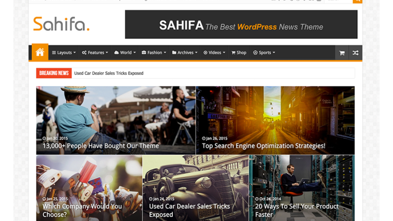  Sahifa Blog & Magazin Teması İndir