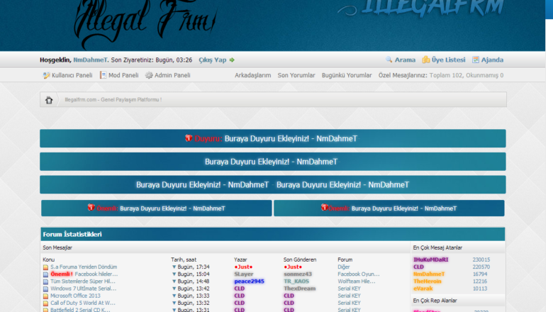 Mybb Sky IF Tema v1 1.6.x Paylaşım Portalı Teması