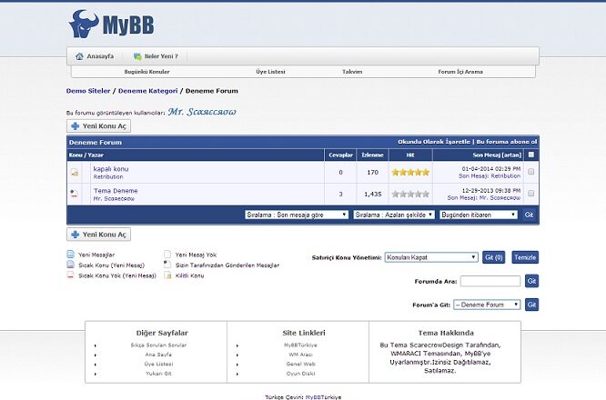  Mybb – Wmaracı Teması Ücretsiz