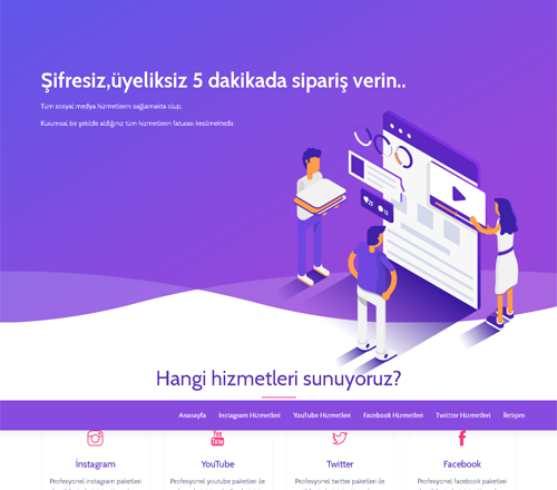  NETTE İLK / Üyeliksiz Paket Satış Script – SMM Panel (Shopier Entegreli)