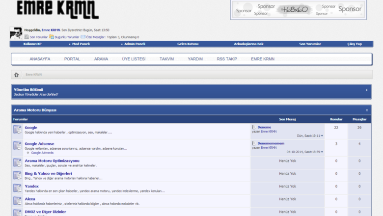  Mybb Emre KRMN v7 VB Stil Tema Ücretsiz
